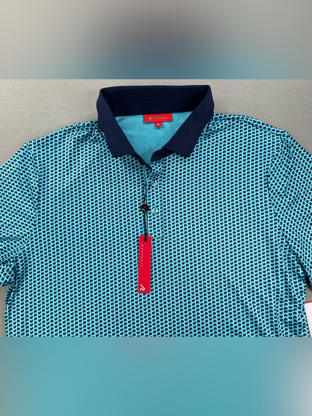 REDVANLY GRAINE ATHLETIC LUXURY SHORT SLEEVE GOLF POLO SHIRT